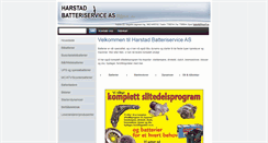 Desktop Screenshot of harstad-batteriservice.no