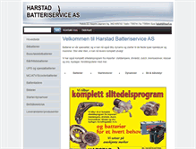 Tablet Screenshot of harstad-batteriservice.no